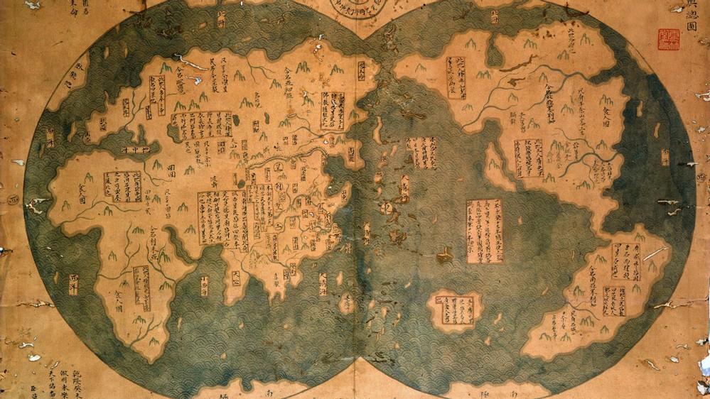 Rzekomy dowód na potwierdzenie, że chiński admirał Zeng He odkrył Amerykę na kilka dekad przed Kolumbem. Źródło: https://www.economist.com/1843/2015/05/21/did-china-discover-america