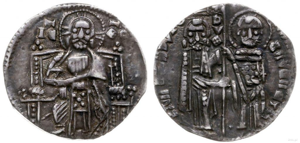 Grosso czyli Grosz Wenecki z 1329 - 1339 r. 2.03 g. Około 19 mm.