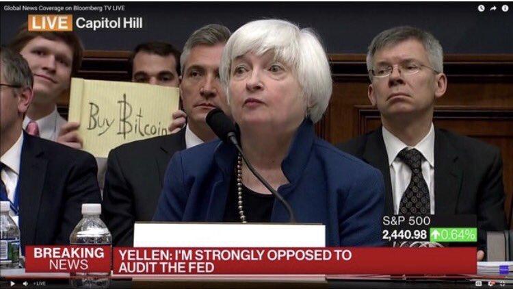 Source: https://news.bitcoin.com/the-top-50-crypto-memes-of-all-time/ - https://blogs.wsj.com/economics/2015/02/24/yellen-strongly-opposed-to-audit-the-fed-bill/